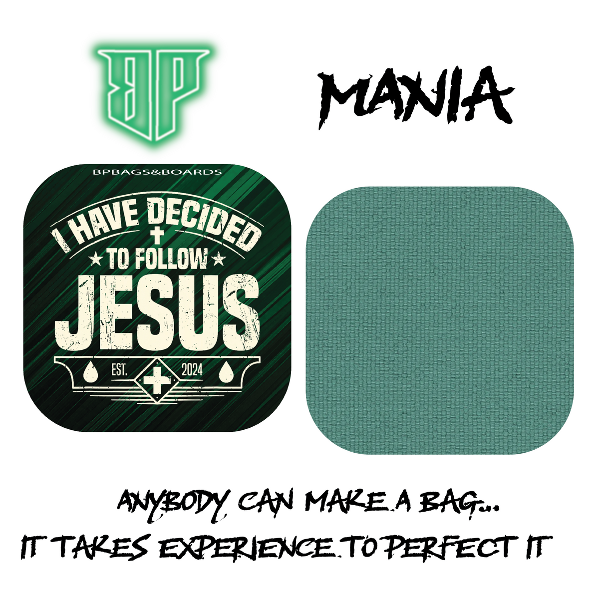 BP Mania Faith Backyard Cornhole Bags