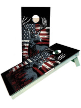 cornhole boards Hunting Buck/Deer American Flag Pro Cornhole Boards