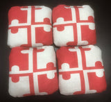 Maryland Flag Themed Cornhole Bags Set of 8