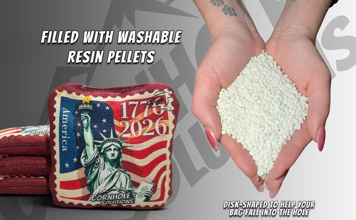 American Stamps – Rec Cornhole Bags – Set of 8