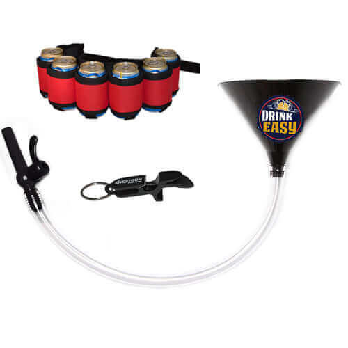 Beer Funnel Party Pack – Funnel, Shotgun Key Chain & Beer Belt