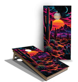 Cornhole Boards - Tournament Series - Neon Desertscape