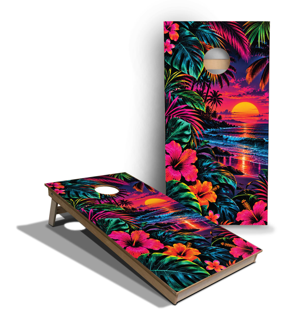 Cornhole Boards - Tournament Series - Tropic Paradise