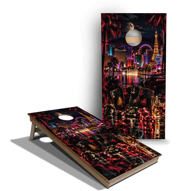 Cornhole Boards - Tournament Series - Las Vegas Aces Night