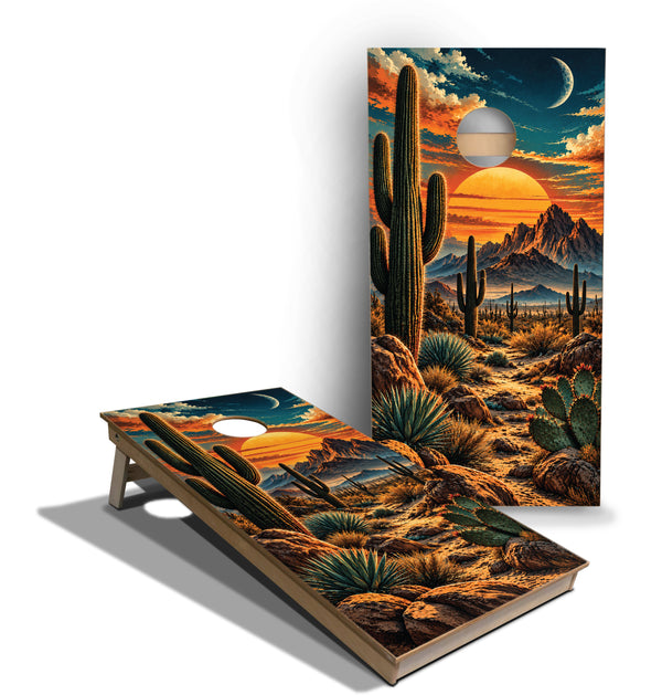 Cornhole Boards - Tournament Series - Desert Vibes Mountains