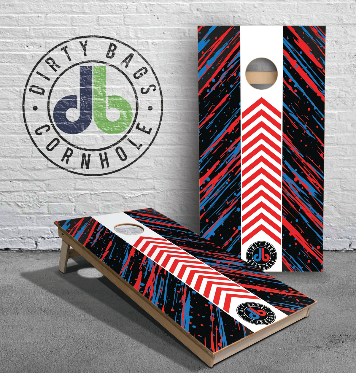 boards Professional Cornhole Boards - db Arrows Red And Blue
