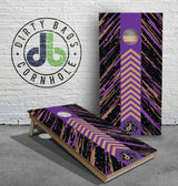 boards Professional Cornhole Boards - db Arrows Purple and Old Gold