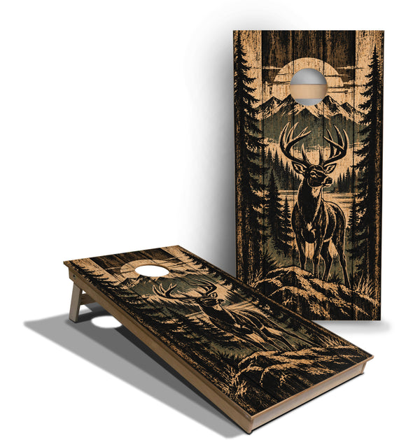 Cornhole Boards - Tournament Series - Vintage Deer