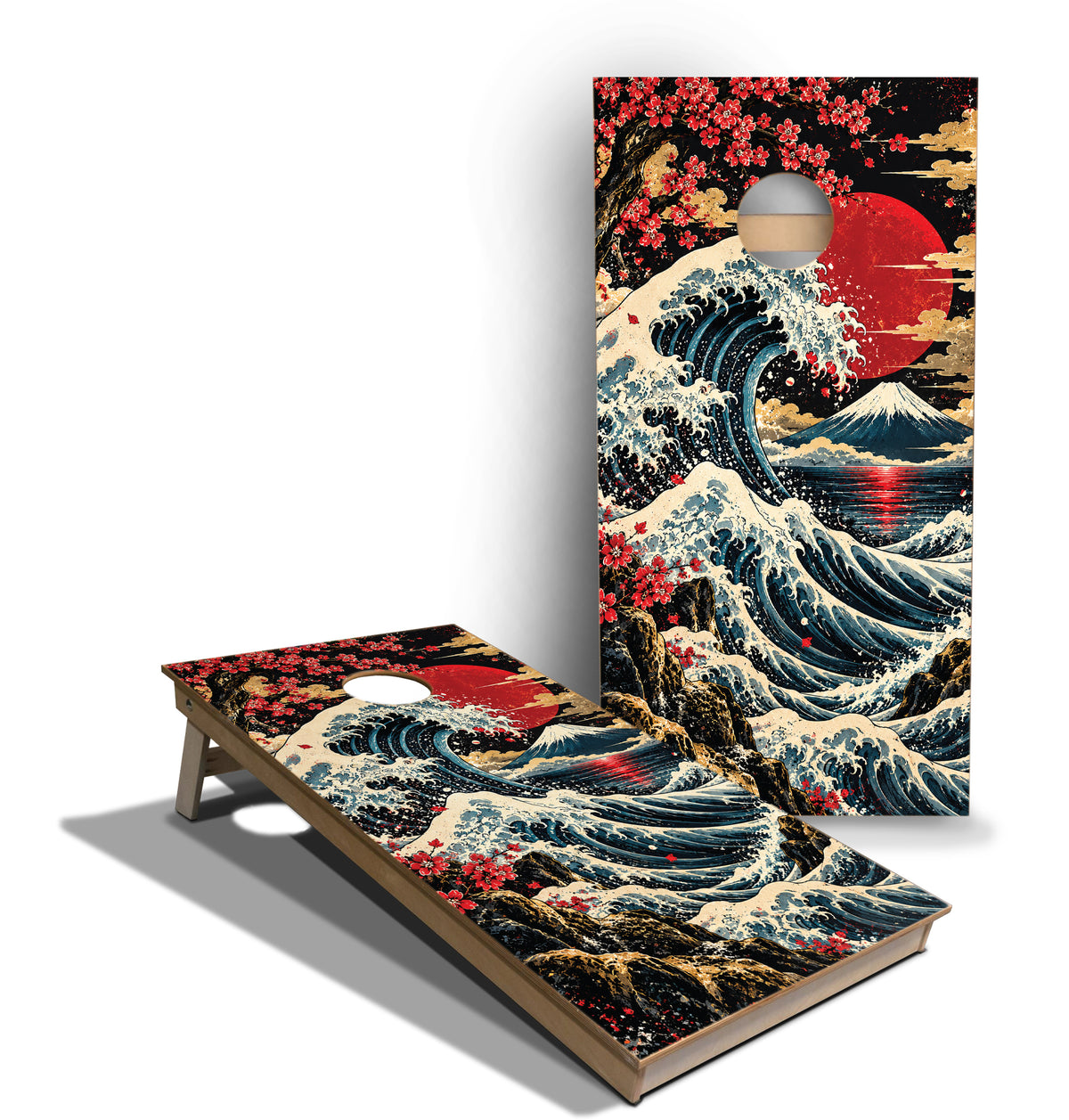 Cornhole Boards - Tournament Series - Japanese Waves