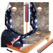 Brick with Flag Cornhole Boards Wraps (Set of 2)