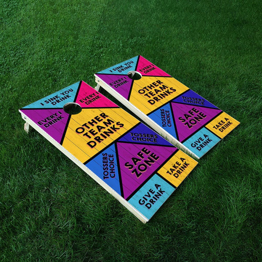 Drinking Games Cornhole Boards Wraps (Set of 2)