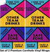 Drinking Games Cornhole Boards Wraps (Set of 2)