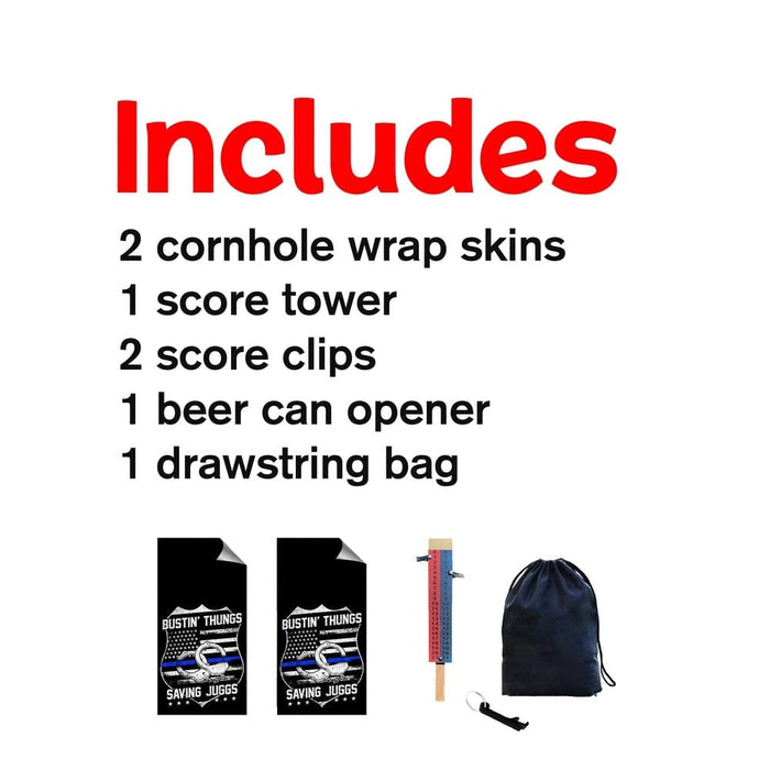 Bustin's Thungs Cornhole Boards Wraps (Set of 2)