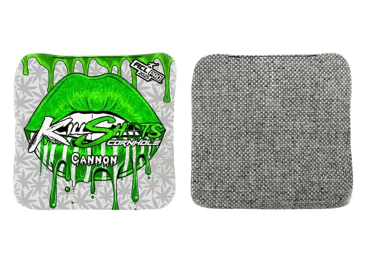 Bags 420 Lips / No Killshots Cornhole | Cannon Series | Limited Designs | 2025 ACL Pro Cornhole Bags