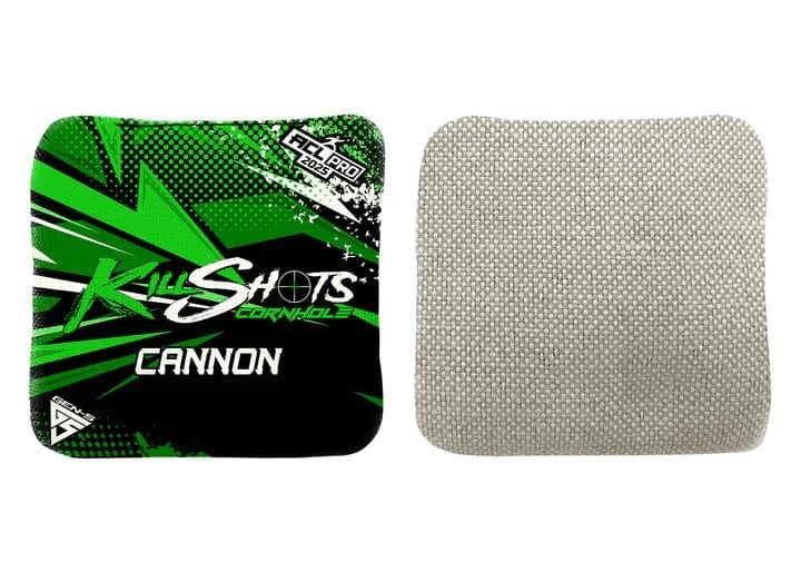 Bags ABSTRACT GREEN / No Killshots Cornhole | Cannon Series | Limited Designs | 2025 ACL Pro Cornhole Bags