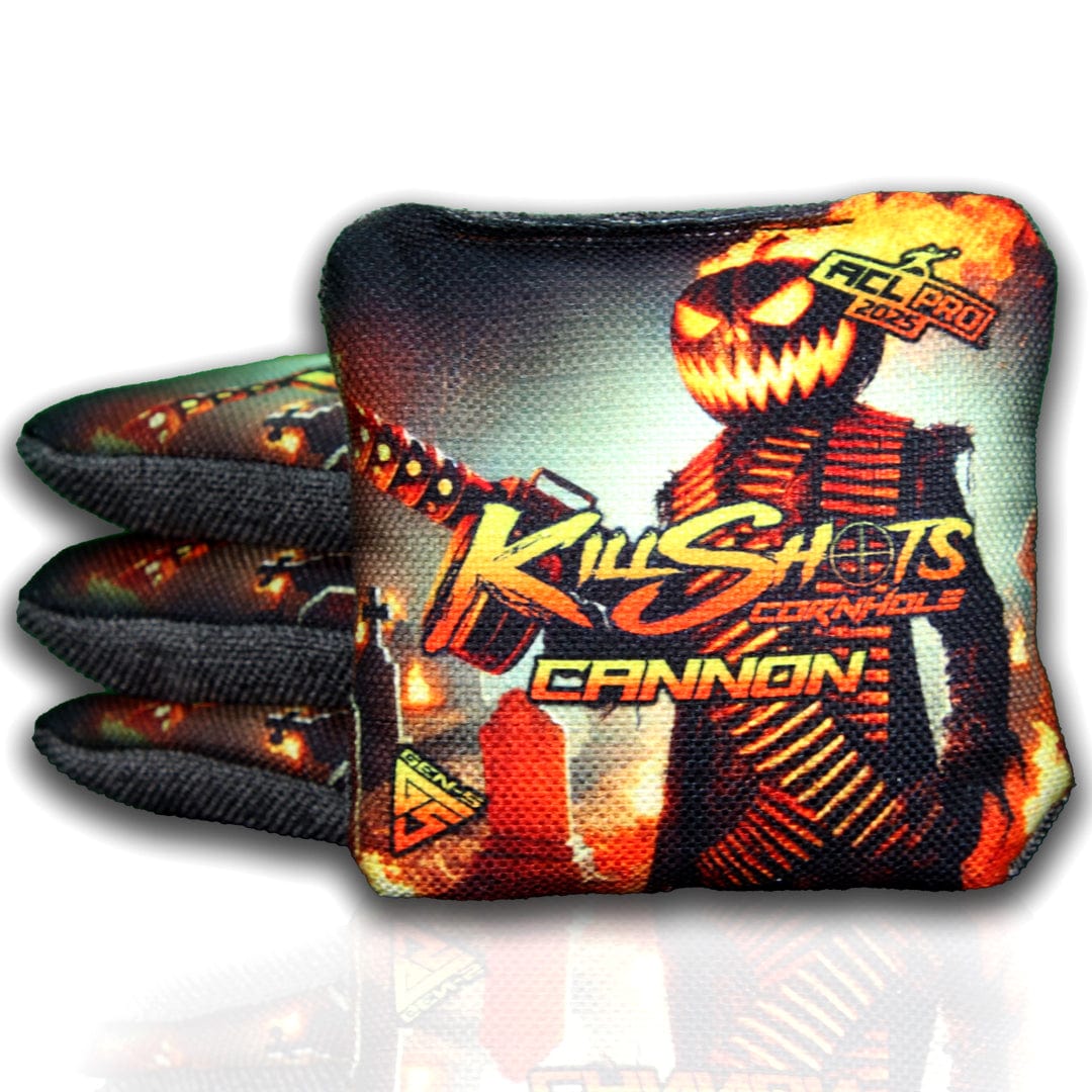 Bags Carnage Killers Pumpkin Fury / Yes (+$15) Killshots Cornhole | Cannon Series | Limited Designs | 2025 ACL Pro Cornhole Bags