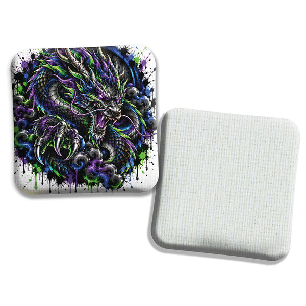 Hybrid Carpet Cornhole Bags - Speed Profile 5/8 - Blue Dragon