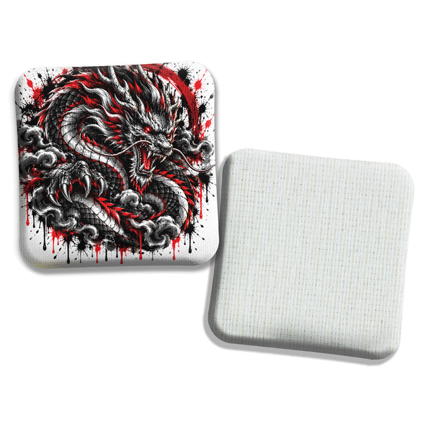Hybrid Carpet Cornhole Bags - Speed Profile 5/8 - Red Dragon