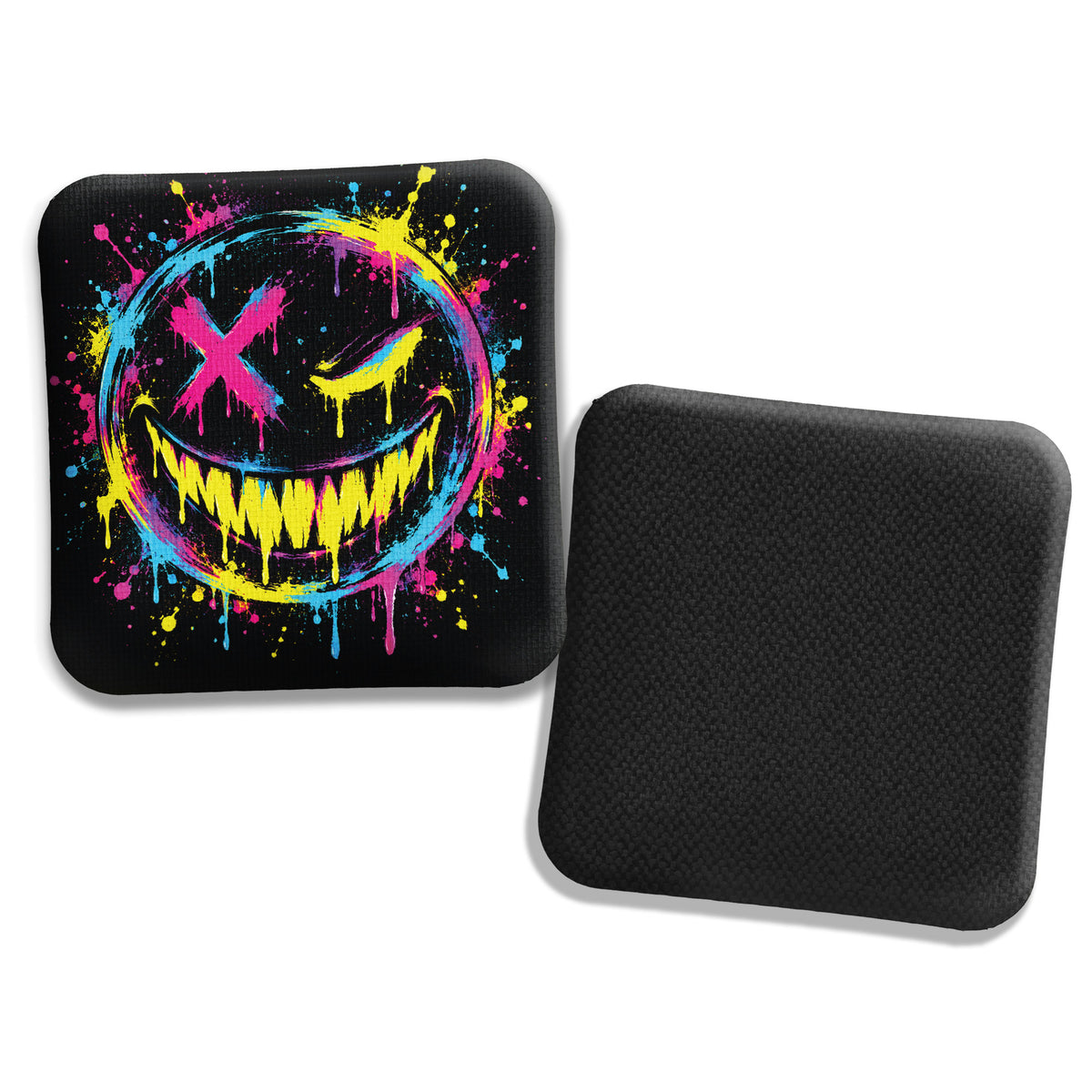 Hybrid Carpet Cornhole Bags - Speed Profile 5/8 - Graffiti Smile
