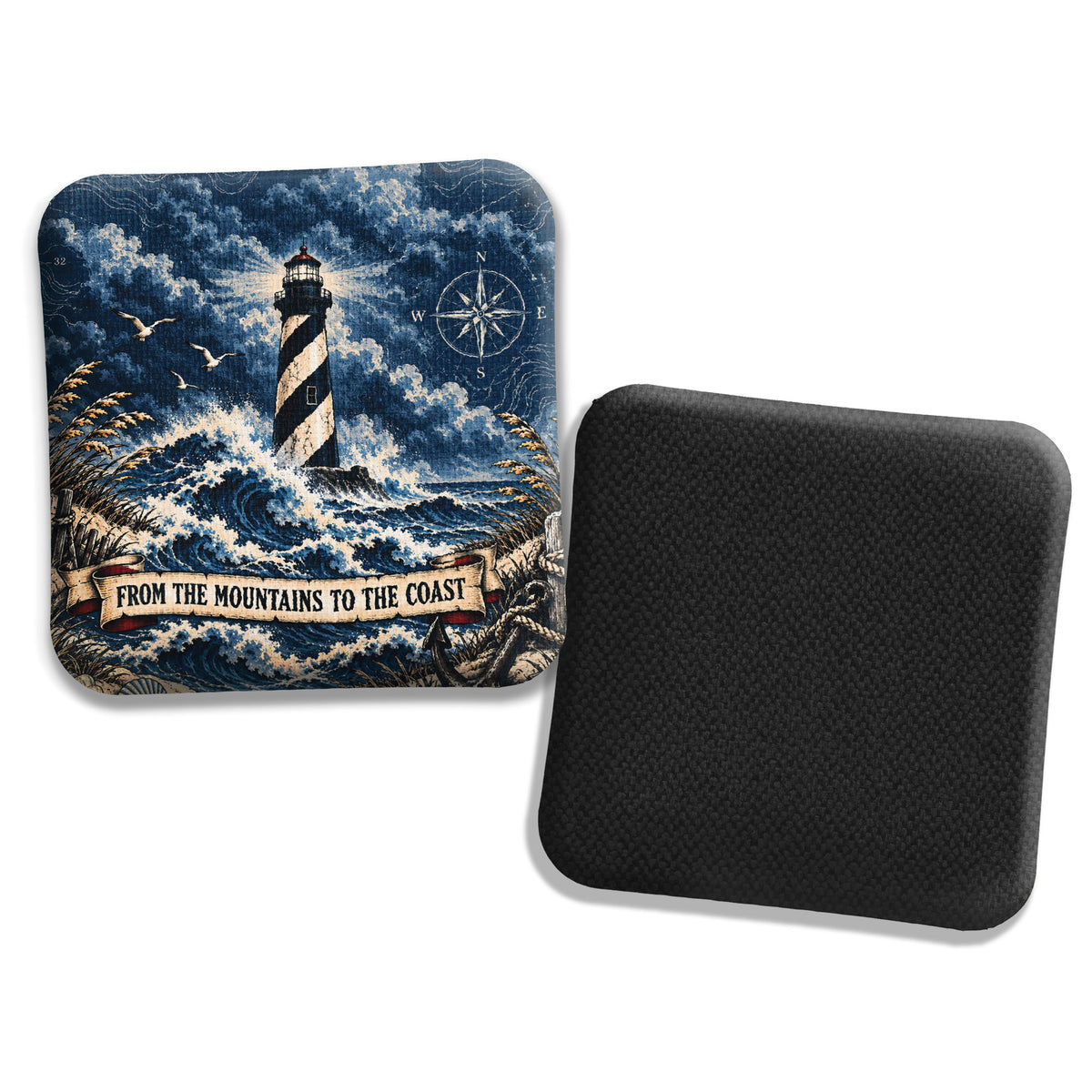 Hybrid Carpet Cornhole Bags - Speed Profile 5/8 - NC Lighthouse