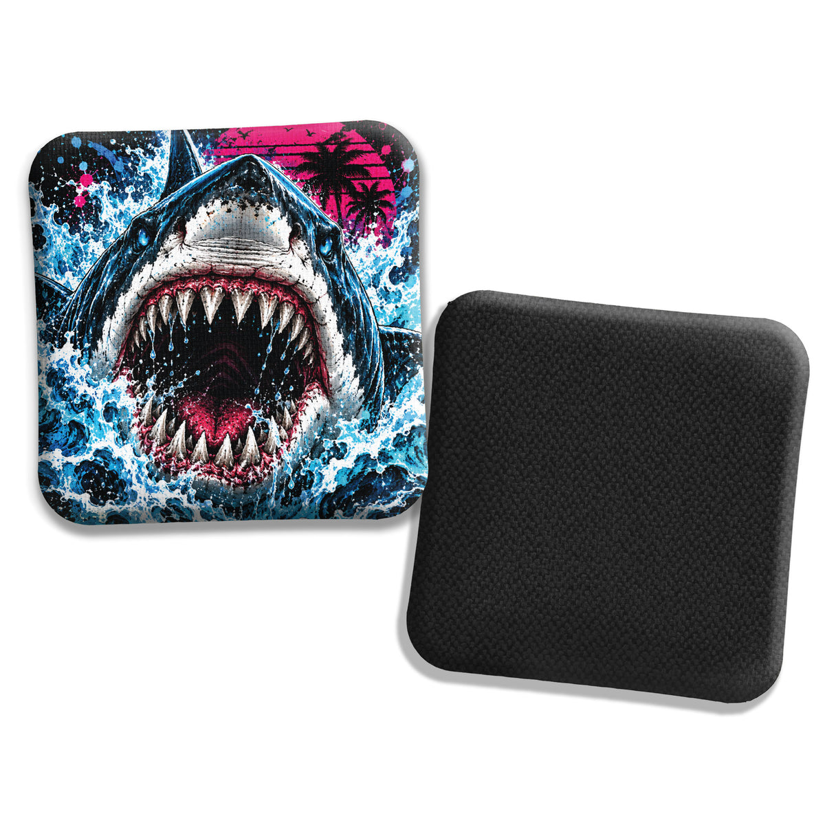 Hybrid Carpet Cornhole Bags - Speed Profile 5/8 - Shark Attack