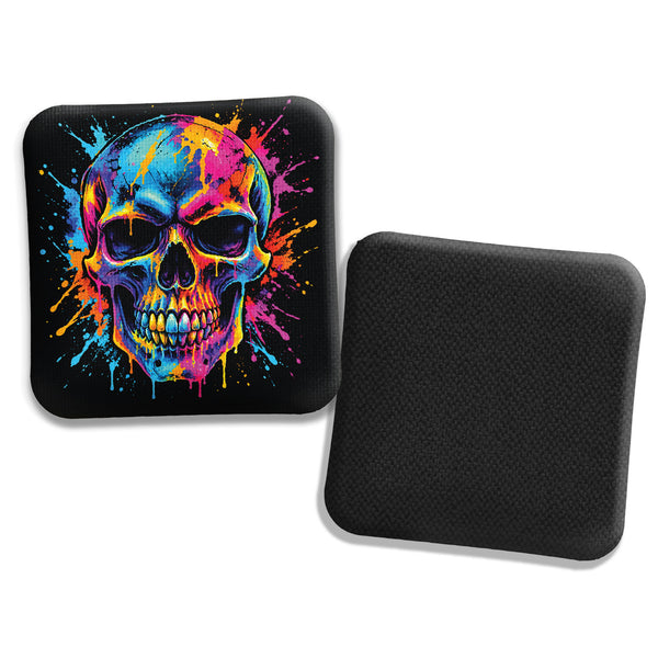 Hybrid Carpet Cornhole Bags - Speed Profile 5/8 - Drip Skull 1