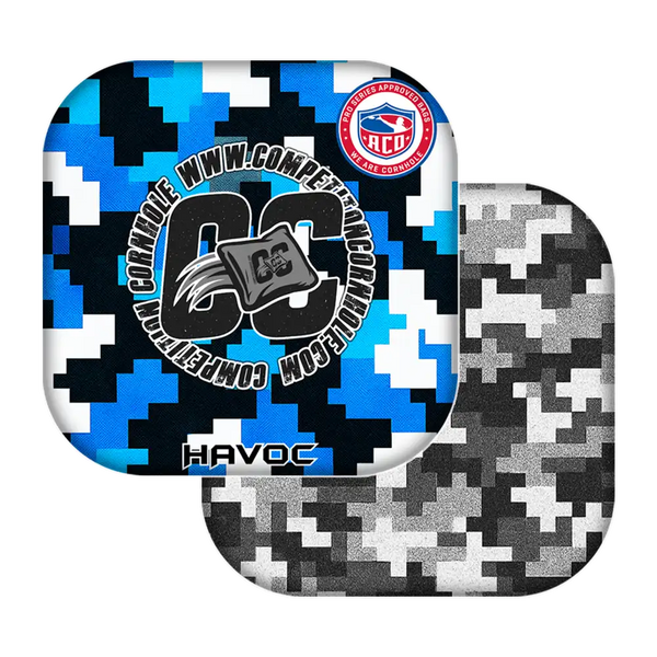 Cornhole Bag HAVOC / ACO Stamped / Blue Digi Camo Series | Tournament & Backyard Edition Cornhole Bags | Competition Cornhole