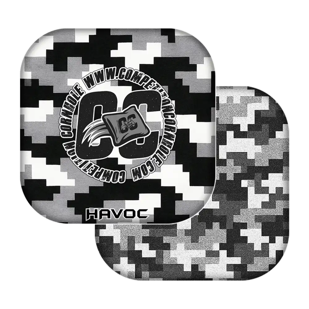 Cornhole Bag HAVOC / No Stamp / Gray Digi Camo Series | Tournament & Backyard Edition Cornhole Bags | Competition Cornhole