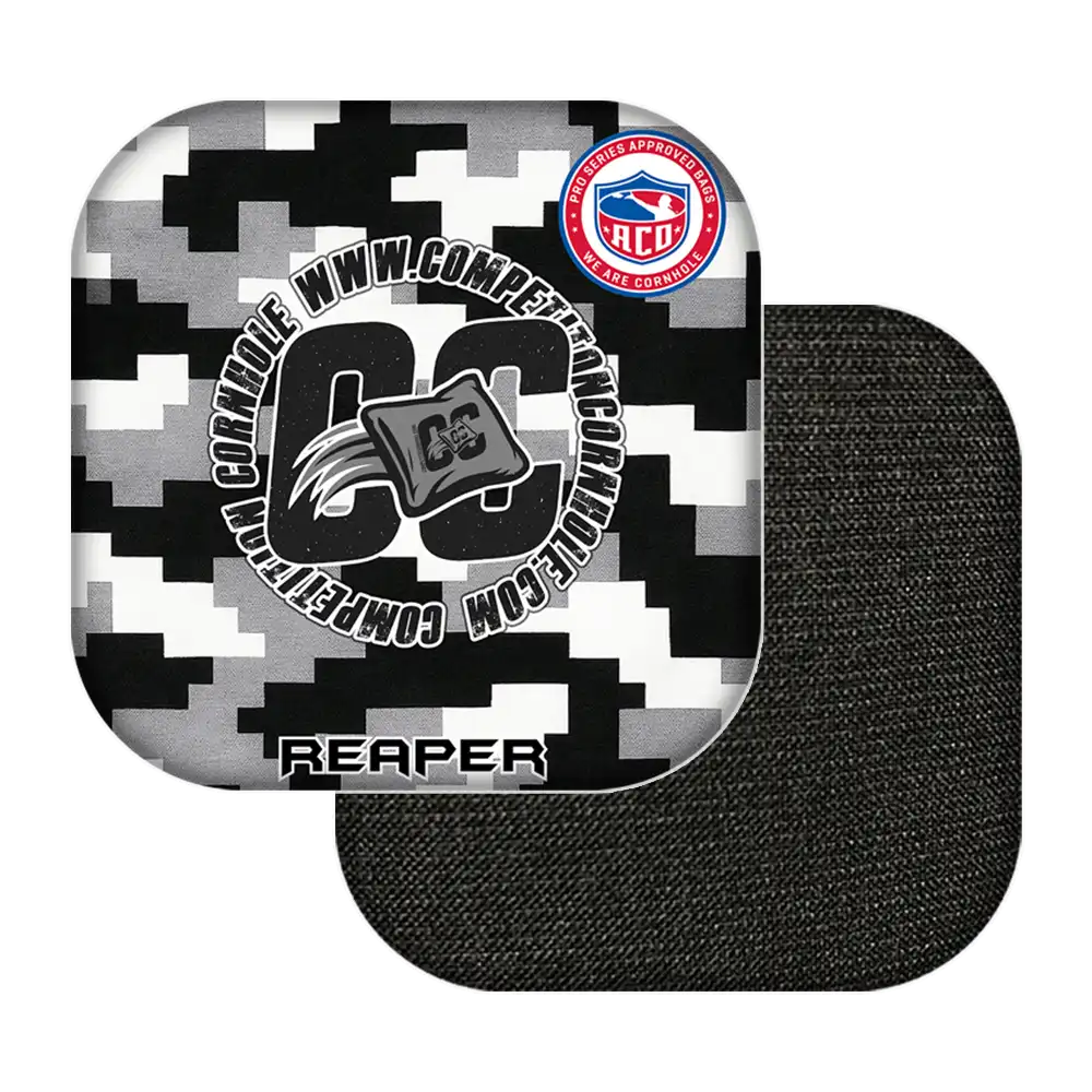 Cornhole Bag Reaper / ACO Stamped / Gray Digi Camo Series | Tournament & Backyard Edition Cornhole Bags | Competition Cornhole