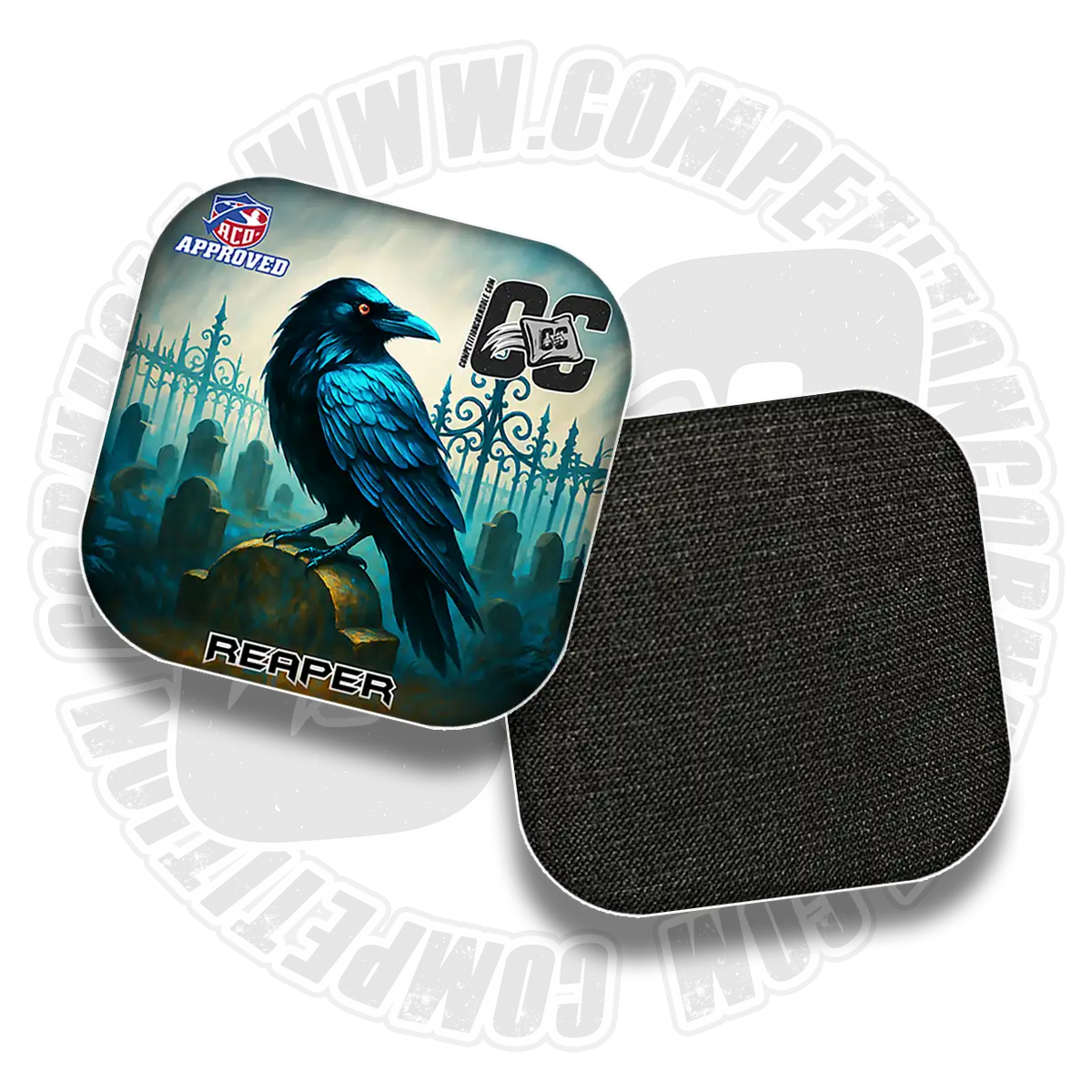Cornhole Bag Reaper Series - Midnight Watch | Precision Control Cornhole Bags | ACO Approved
