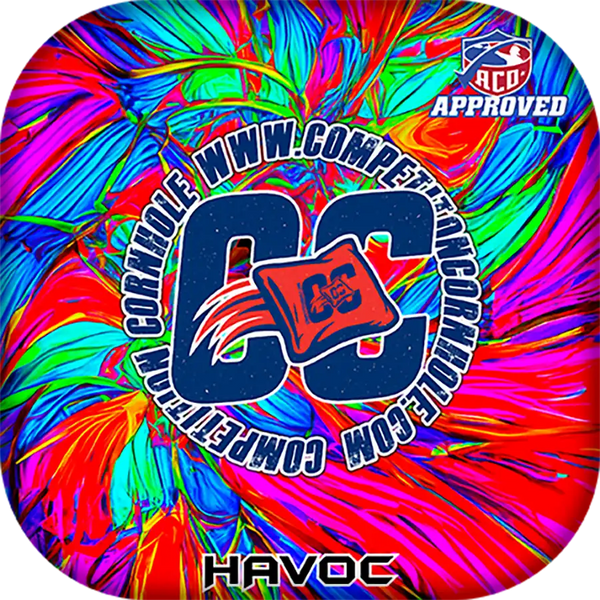 Cornhole Bag ACO Stamped Havoc Series – Migraine | Max Speed Cornhole Bags | ACO Approved