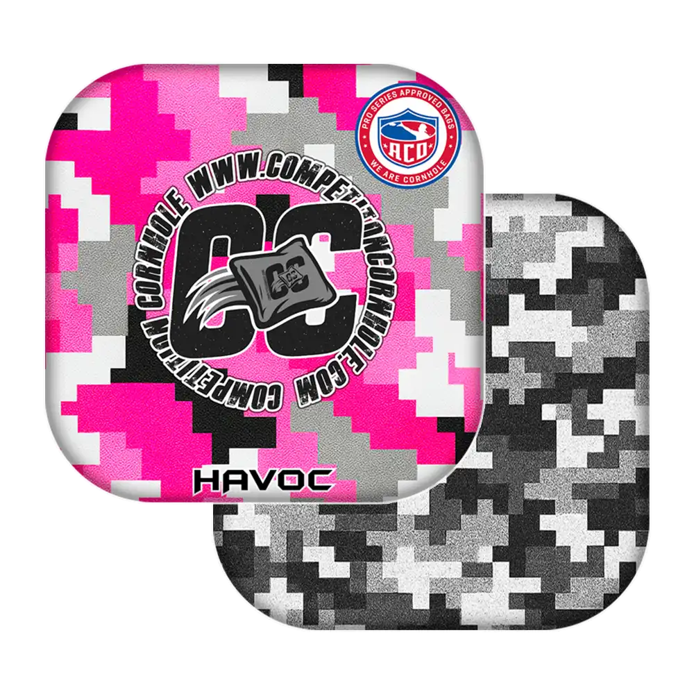 Cornhole Bag HAVOC / ACO Stamped / Pink Digi Camo Series | Tournament & Backyard Edition Cornhole Bags | Competition Cornhole