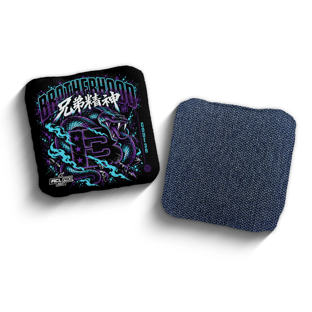2027 Brotherhood Cornhole Code 3 Different Breed Edition ACL Pro Stamped Cornhole Bags