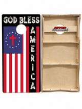 God Bless America Cornhole Design