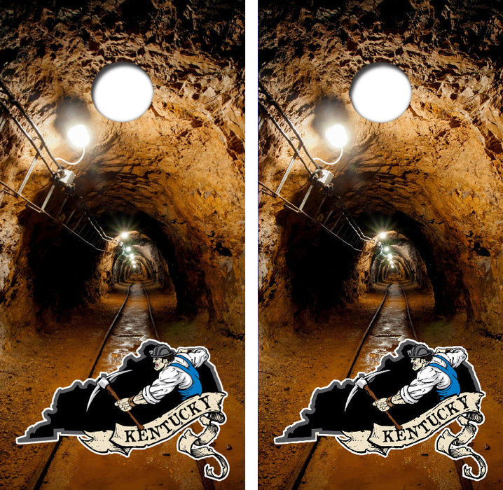 Kentucky Coal Miner Cornhole Design