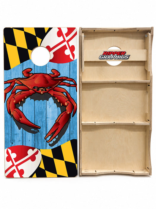 Maryland Crabs Cornhole Design