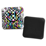 Hybrid Carpet Cornhole Bags - Speed Profile 5/8 - Checkered Smiley