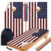 Classic Flag Cornhole Boards Wraps (Set of 2)