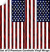 Classic Flag Cornhole Boards Wraps (Set of 2)