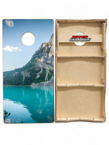Wilderness Backdrop Cornhole Design