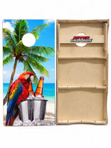 On The Beach Cornhole Design