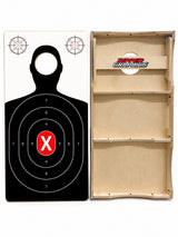 Target Practice Silhouette Cornhole Design