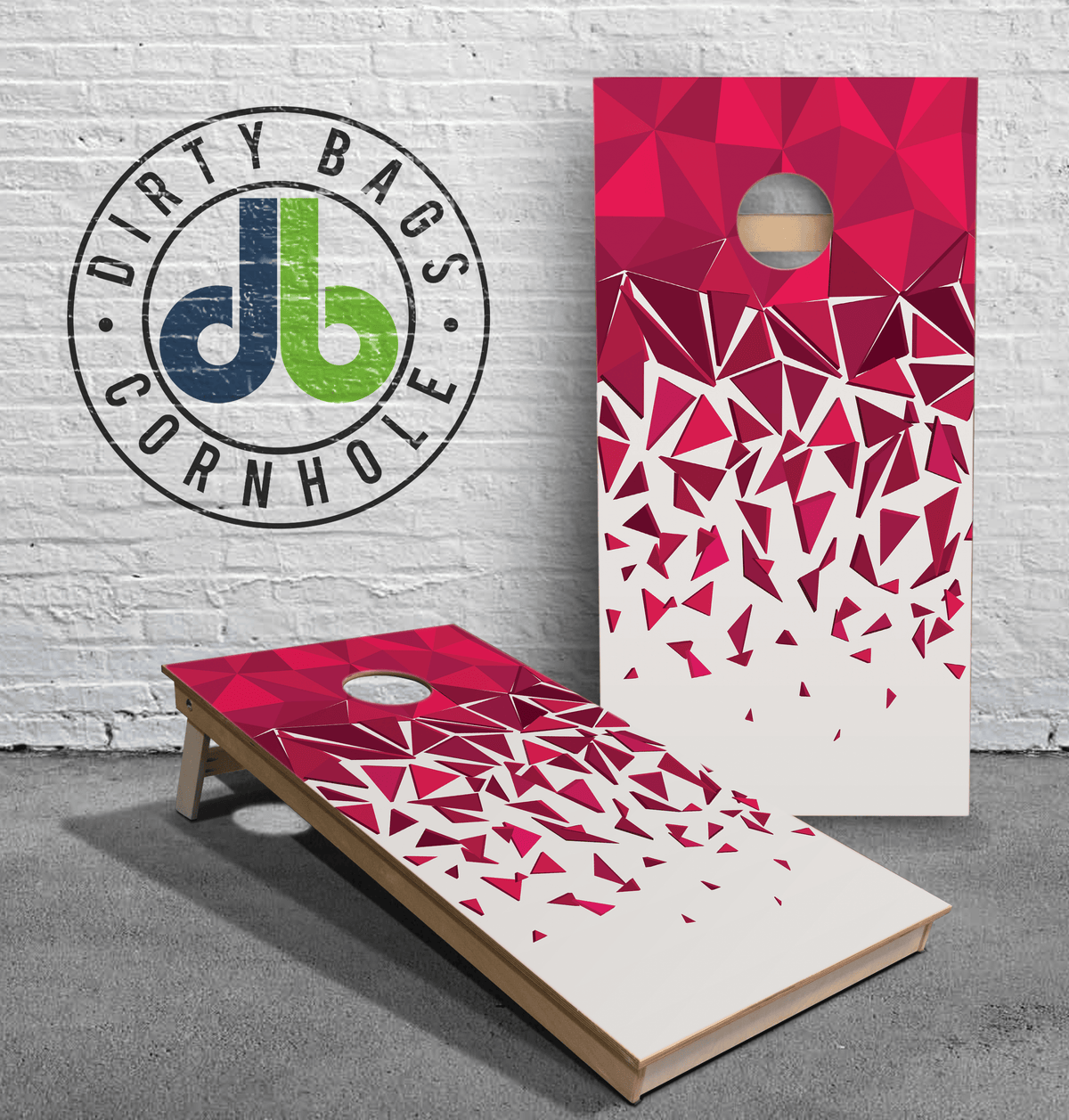 boards Professional Cornhole Boards - Falling Triangles