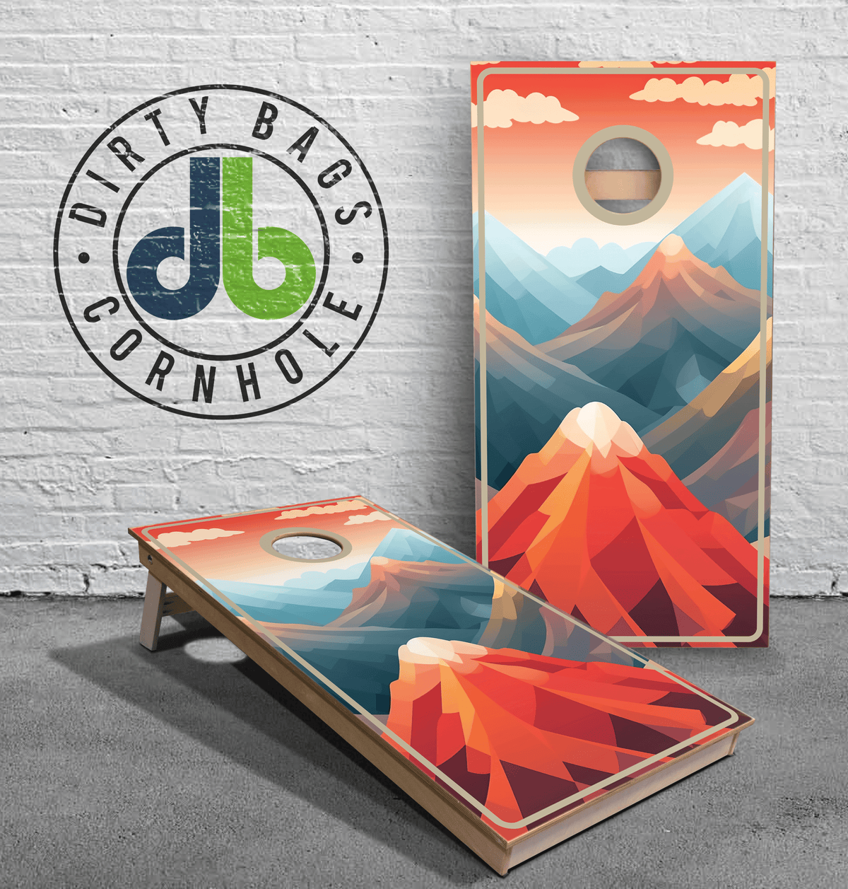 boards Professional Cornhole Boards - Scenic Mountains