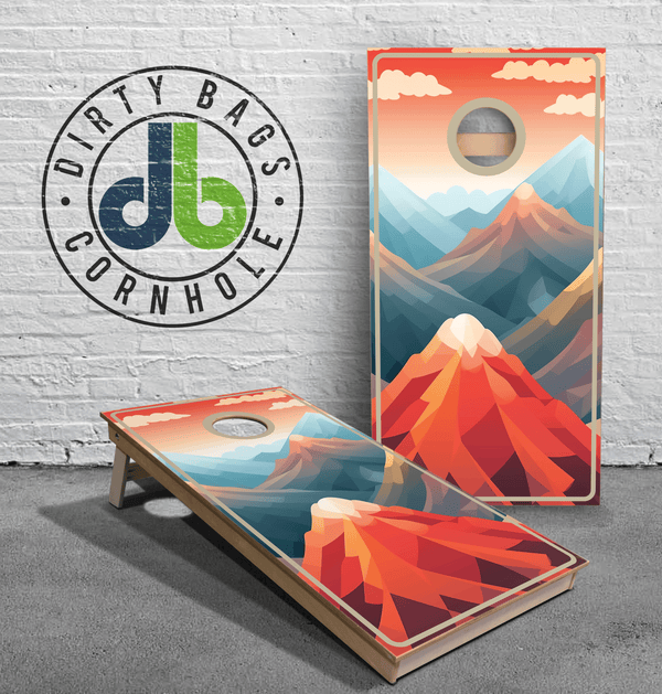 boards Professional Cornhole Boards - Scenic Mountains