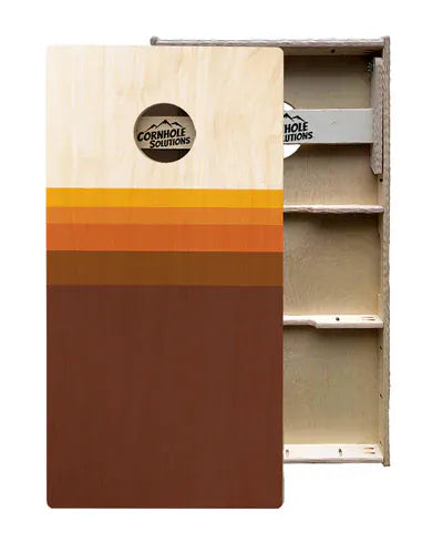 boards Tournament Quality Cornhole Boards - Retro Gradient Design