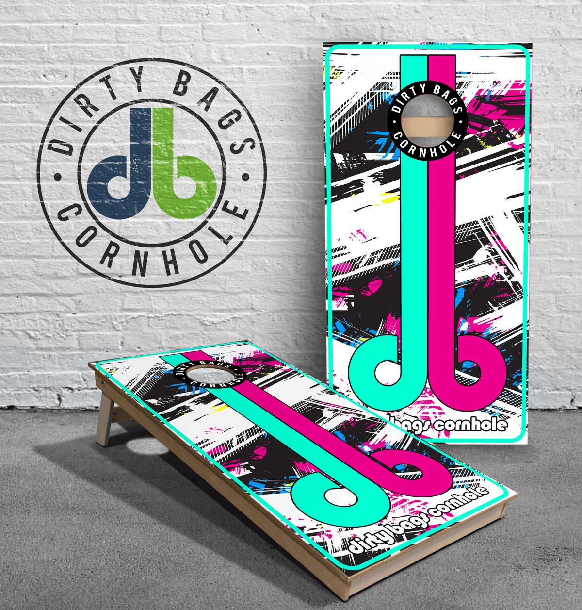 boards Professional Cornhole Boards - db - 90s Grunge