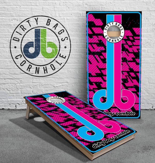 boards Professional Cornhole Boards - db - Pink Abstraction