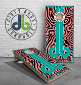 boards Professional Cornhole Boards - db - Pink Zebra