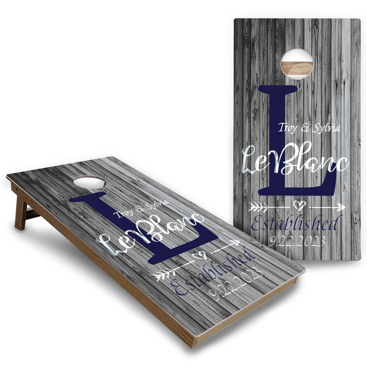 Wedding Cornhole Boards - Backyard Series
